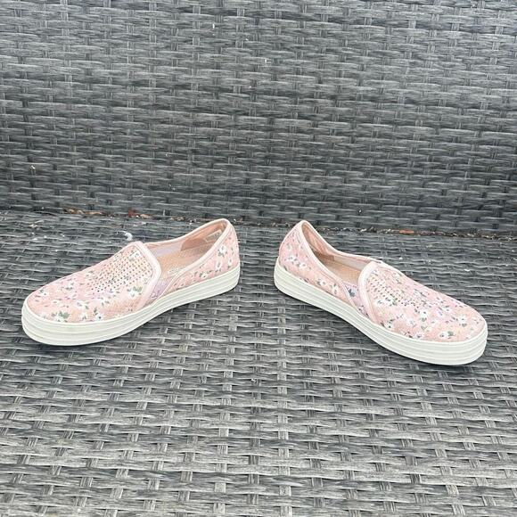 Skechers‎ Women's Peach/Floral Air-Cooled Memory Foam Shoes Size 7.5 - Picture 6 of 11